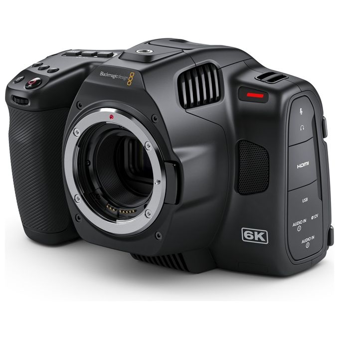 Blackmagic Design CINECAMPOCHDEF06P Pocket Cinema Camera 6K Pro Videocamera palmare 6K Ultra HD Sensore Super 35 Filtri ND integrati colore Nero