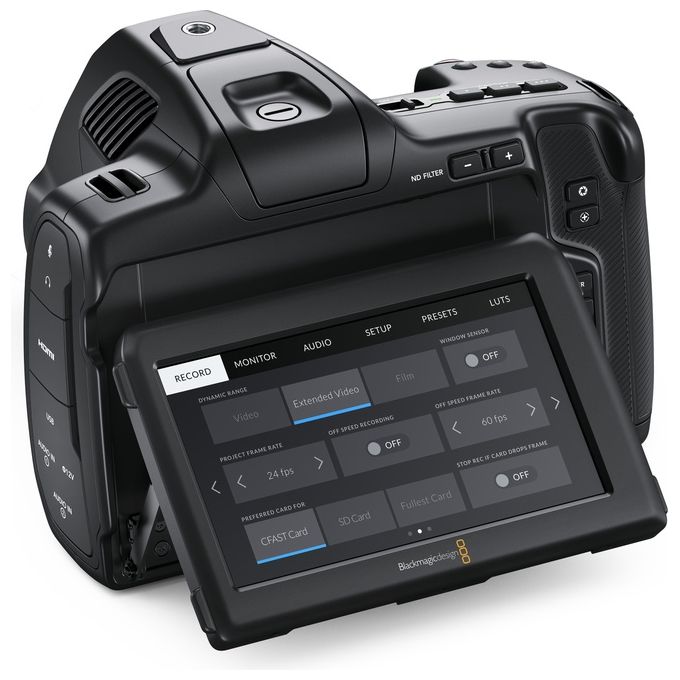 Blackmagic Design CINECAMPOCHDEF06P Pocket Cinema Camera 6K Pro Videocamera palmare 6K Ultra HD Sensore Super 35 Filtri ND integrati colore Nero