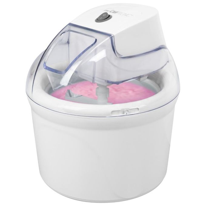 Clatronic ICM 3764 Gelatiera 1.5 L 12 W doppia parete coperchio trasparente colore Bianco