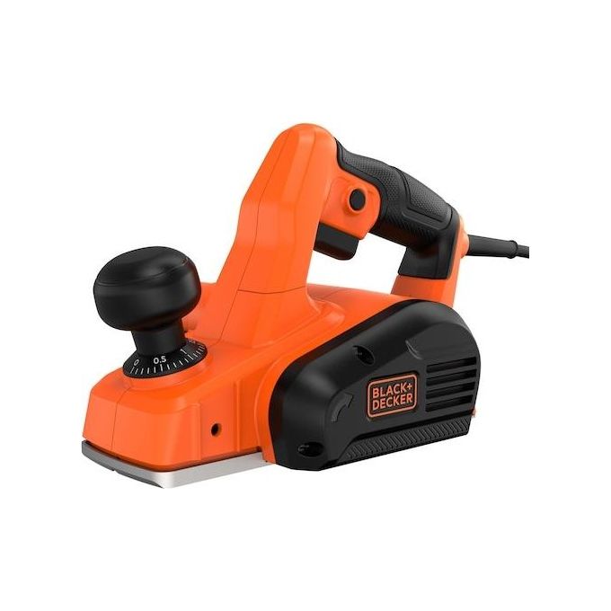 Black and Decker BEW712-QS Pialletto Elettrico 710 W Profondita' di Taglio Max 2 mm Larghezza di Piallatura 82 mm con Aspirazione Polvere colore Arancione