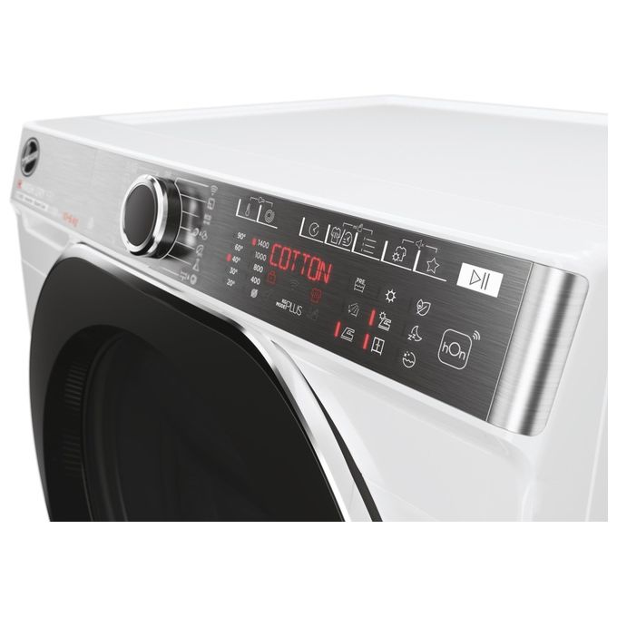 Hoover H5DPB485BC9-1-S H-WashandDry 550 Lavasciuga Slim 8-5 Kg 1400 rpm Classe A Inverter Vapore Wi-Fi (85x60x54 cm) colore Bianco