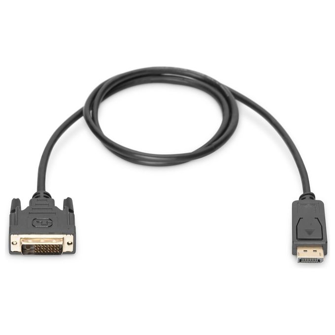 Digitus cavo adattatore displayport connettori dp maschio - dvi-d(24+1) maschio mt. 1