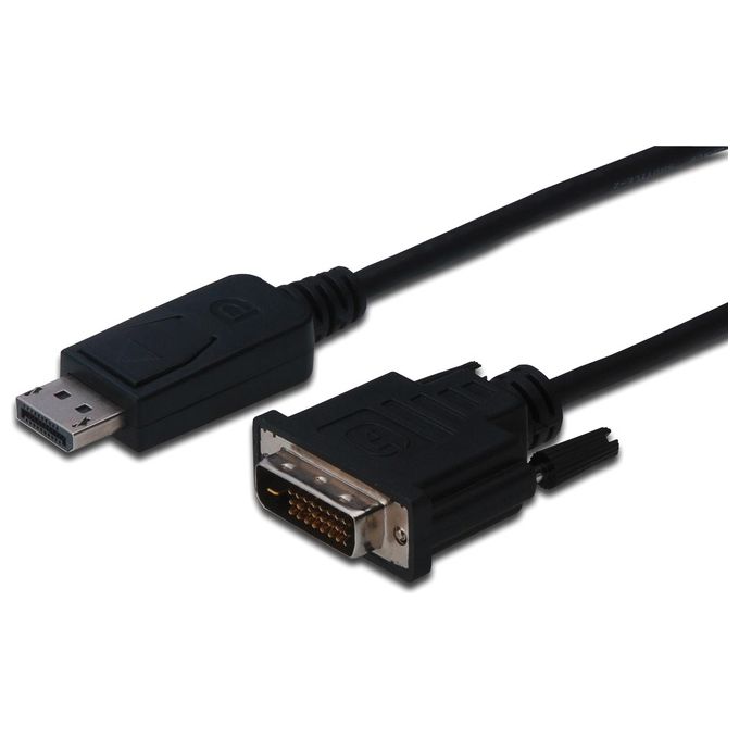 Digitus AK-340301-030-S Cavo Adattatore DisplayPort a DVI-D Maschio Maschio DisplayPort 1.1a 3 m colore Nero