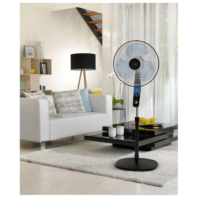Rowenta VU4420 Essential Ventilatore a Piantana 3 Velocita' Oscillante 40 cm 3300 m³-h 54 dB colore Nero