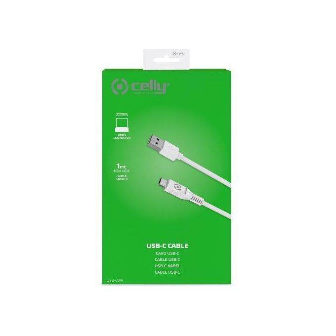 Celly Cavo Usb - Type C Bianco
