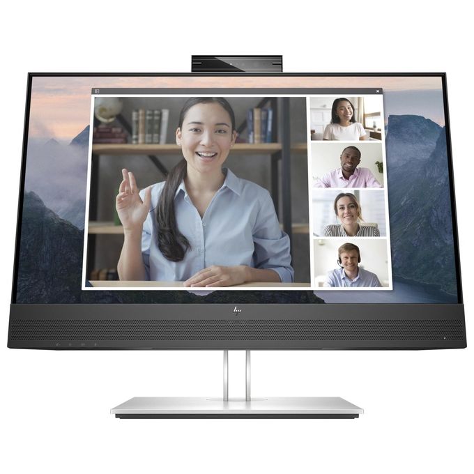 HP 169L0AA E24mv G4 Monitor PC 23.8'' Full HD IPS Webcam 5 MP Microfono Altoparlanti USB Hub HDMI DisplayPort colore Nero