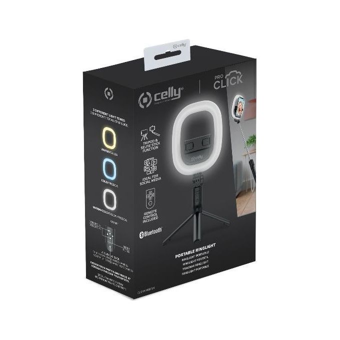 Celly Ring Light 6 Tripod Bluetooth