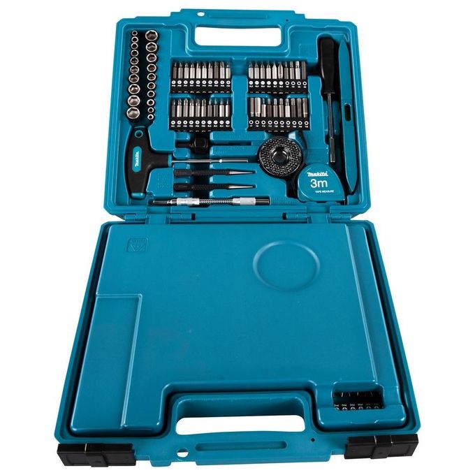Makita E-06270 Set Punte Trapano 212 Pezzi Legno Metallo Muratura con Valigetta