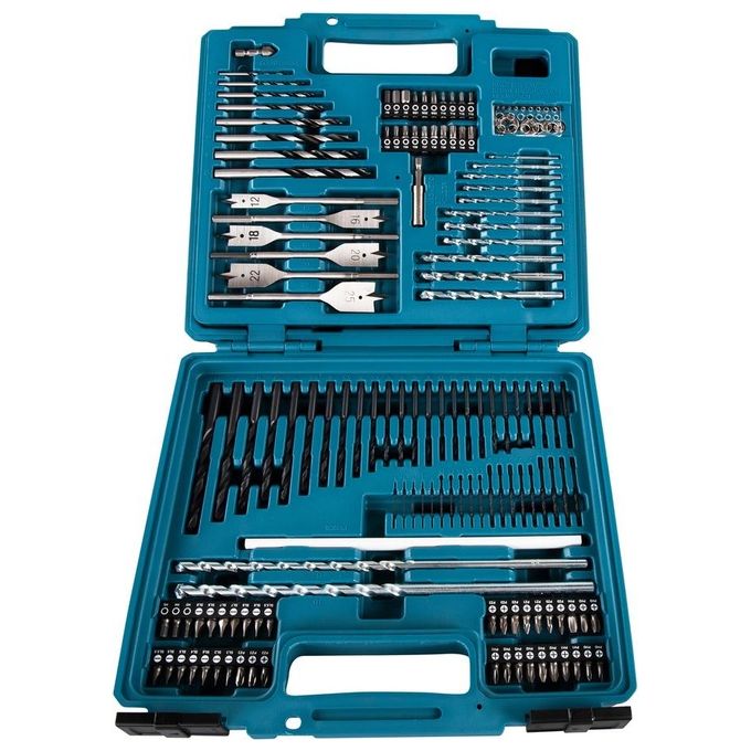 Makita E-06270 Set Punte Trapano 212 Pezzi Legno Metallo Muratura con Valigetta