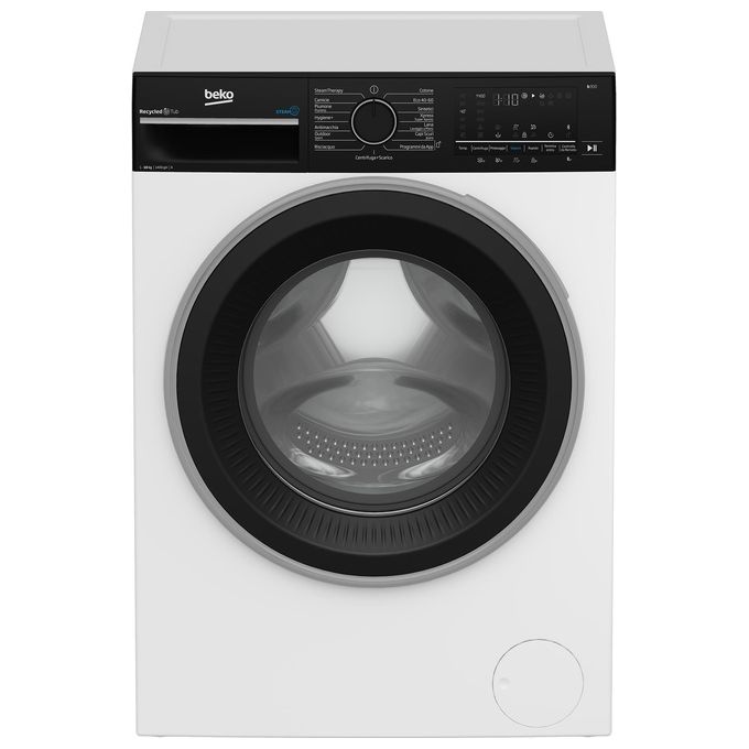 BEKO AMBT3104S Lavatrice standard 10 kg classe a 1400 giri inverter display touch oblo' nero display touch
