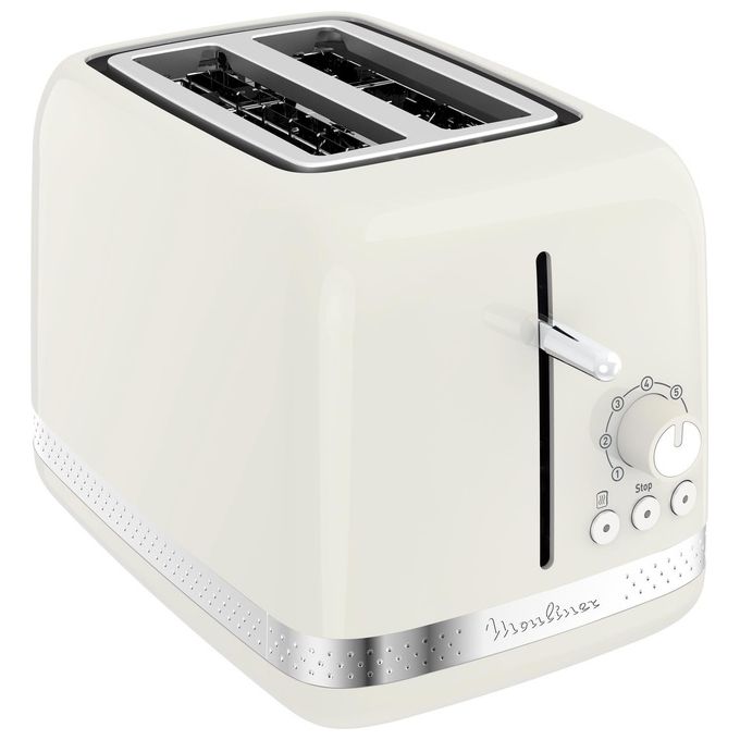 Moulinex LT300AK Soleil Tostapane 2 Fette 7 Livelli di Doratura 850W Scongelamento Riscaldamento colore Avorio