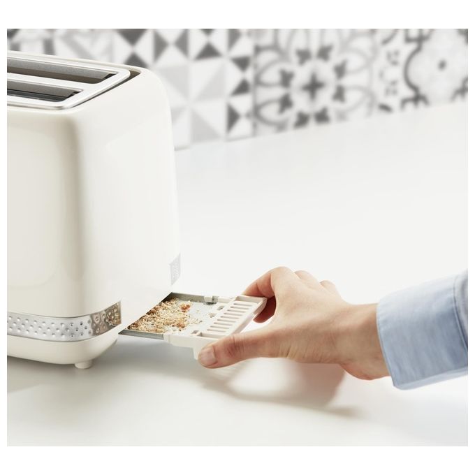 Moulinex LT300AK Soleil Tostapane 2 Fette 7 Livelli di Doratura 850W Scongelamento Riscaldamento colore Avorio