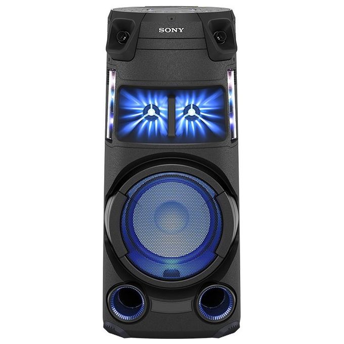 Sony MHCV43D Sistema Audio Bluetooth Cassa per Feste Audio Omnidirezionale Luci Multicolore Karaoke DVD CD HDMI colore Nero