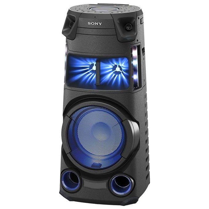 Sony MHCV43D Sistema Audio Bluetooth Cassa per Feste Audio Omnidirezionale Luci Multicolore Karaoke DVD CD HDMI colore Nero