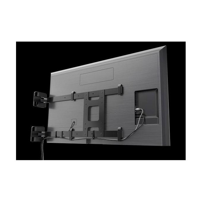 Meliconi 480872 Flag TV Supporto a Bandiera per TV 49'' 82'' Rotazione 90° VESA 200 300 400 600 Portata 70 Kg colore Nero