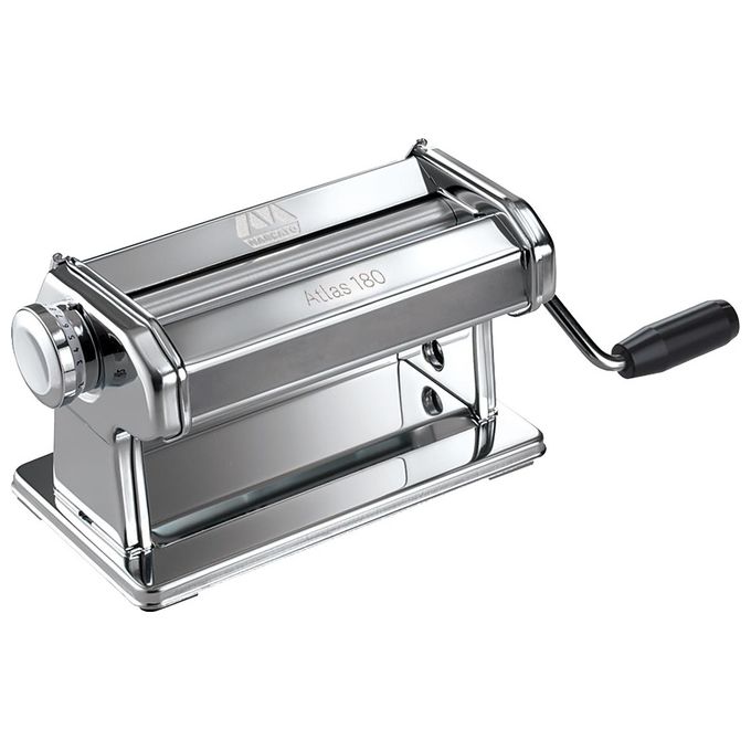 Marcato AT-180-ROL Atlas 180 Macchina per la Pasta Manuale Sfogliatrice 10 Spessori 18 cm colore Metallico