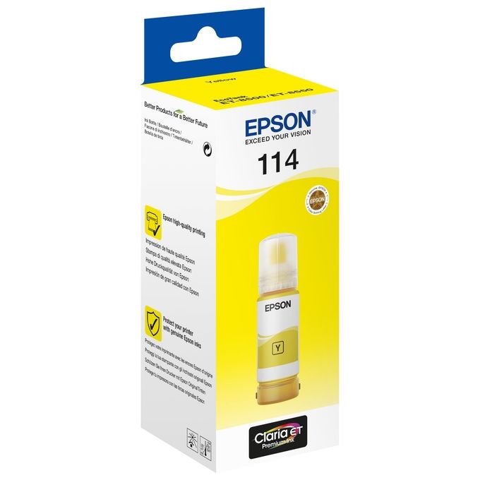 Epson 114 Ecotank Yellow Ink Bottle Cartuccia d'Inchiostro