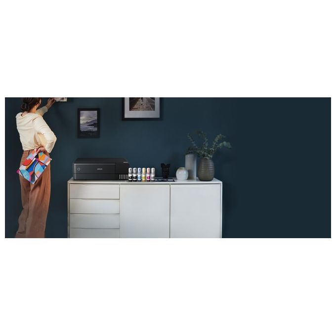 Epson C11CJ21401 EcoTank ET-8550 Stampante Multifunzione Inkjet A3+ 6 colori 5760x1440 DPI Wi-Fi Ethernet Touchscreen colore Nero