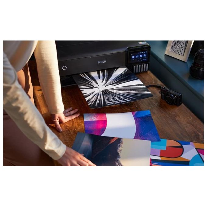 Epson C11CJ21401 EcoTank ET-8550 Stampante Multifunzione Inkjet A3+ 6 colori 5760x1440 DPI Wi-Fi Ethernet Touchscreen colore Nero