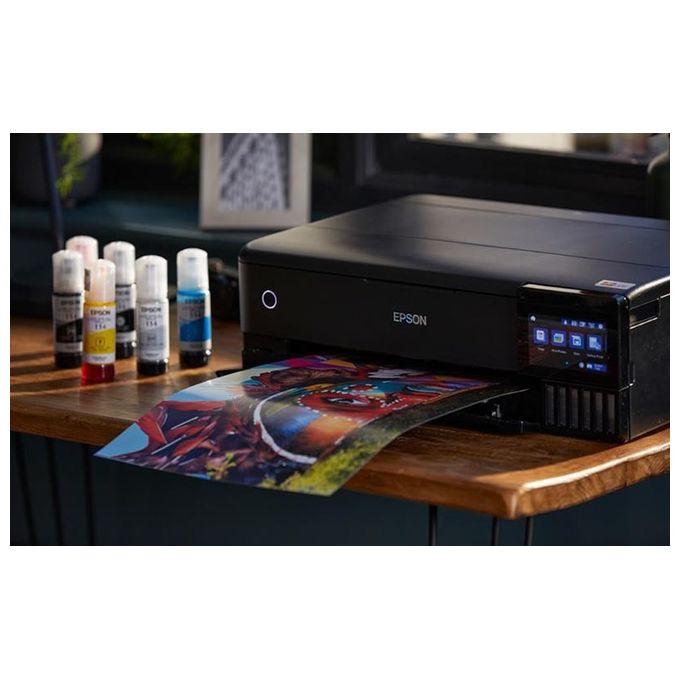 Epson C11CJ21401 EcoTank ET-8550 Stampante Multifunzione Inkjet A3+ 6 colori 5760x1440 DPI Wi-Fi Ethernet Touchscreen colore Nero