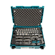 Makita E-08713 Set Utensili Manuali 120 Pezzi Custodia MAKPAC 50 Inserti 8 Chiavi Brugola colore Nero Blu