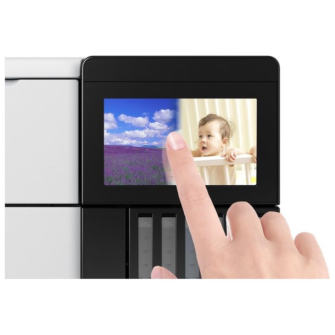 Epson C11CJ20401 EcoTank ET-8500 stampante fotografica multifunzione a serbatoio 6 colori Wi-Fi Direct Ethernet touchscreen 10,9 cm stampa fronte retro automatica colore Bianco
