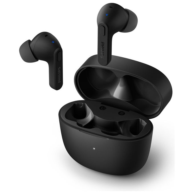 Philips TAT2206BK00 Serie 2000 Auricolari True Wireless In-ear Bluetooth 5.0 IPX4 Autonomia 18h colore Nero