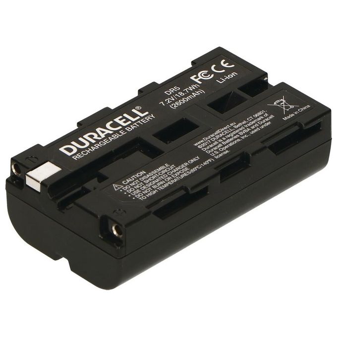 Duracell DR5 Batteria Ricaricabile per Fotocamera Videocamera 7.2 V 2200 mAh 2 celle colore Nero