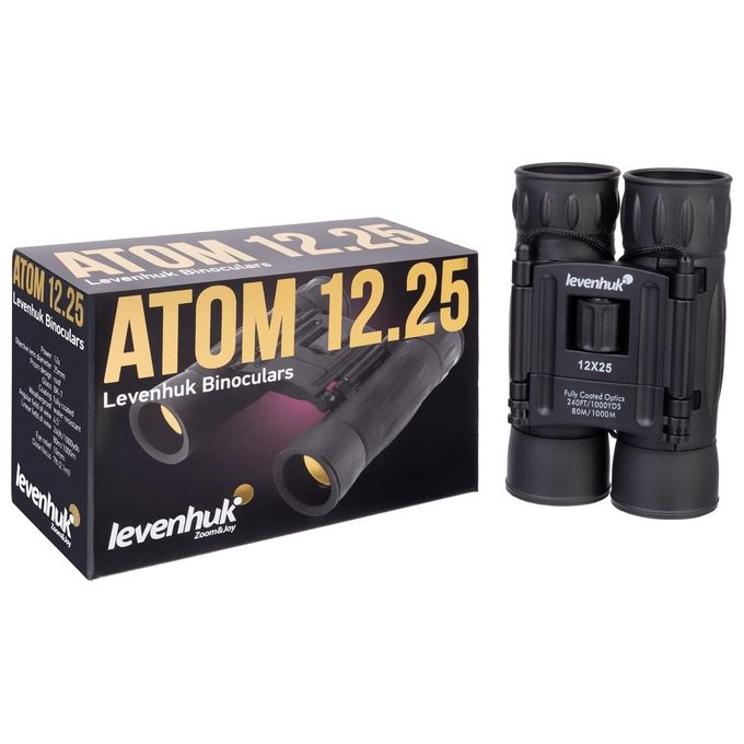 Levenhuk Atom Binocolo Ultracompatto 12x25