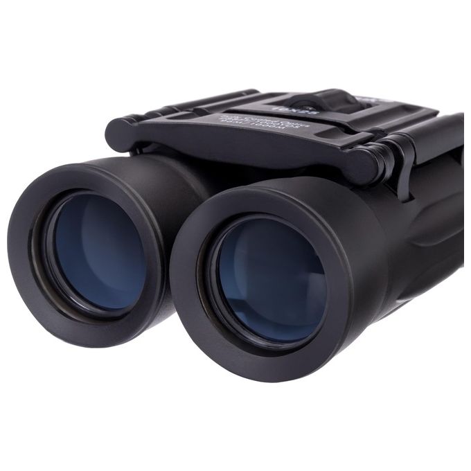 Levenhuk 67676 Atom Binocolo 10x25 A tetto con Obiettivo 2,5 cm Campo Visivo 96m a 1000m Pupilla di Uscita 2,5 mm colore Nero