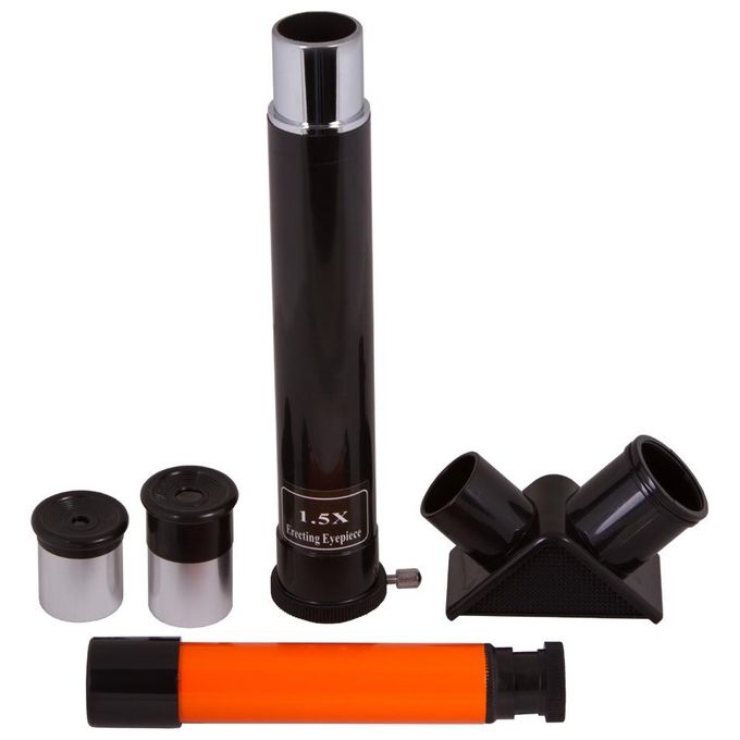 Levenhuk 69737 LabZZ T2 Telescopio Rifrattore 50 mm 600 mm 100x Montatura Altazimutale colore Arancione