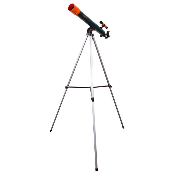 Levenhuk 69737 LabZZ T2 Telescopio Rifrattore 50 mm 600 mm 100x Montatura Altazimutale colore Arancione