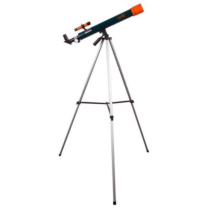 Levenhuk 69737 LabZZ T2 Telescopio Rifrattore 50 mm 600 mm 100x Montatura Altazimutale colore Arancione