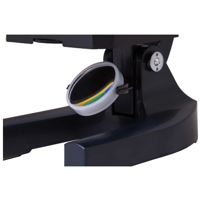 Levenhuk 25648 Microscopio ottico monoculare 200x con oculare H12.5x e illuminazione a specchio colore Nero