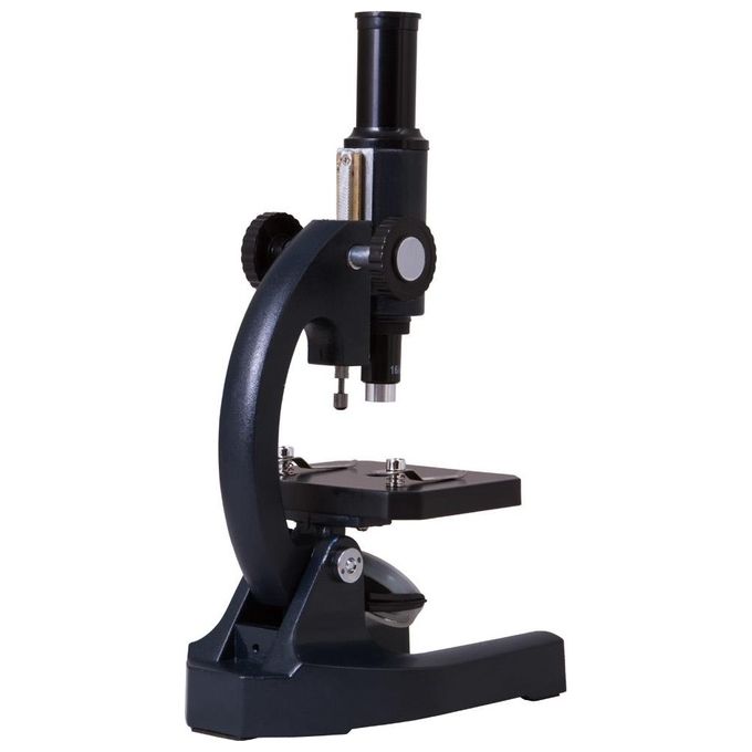 Levenhuk 25648 Microscopio ottico monoculare 200x con oculare H12.5x e illuminazione a specchio colore Nero