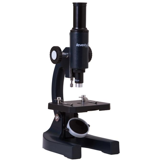 Levenhuk 25648 Microscopio ottico monoculare 200x con oculare H12.5x e illuminazione a specchio colore Nero