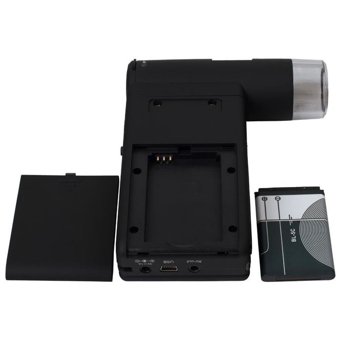 Levenhuk 61023 DTX 500 Microscopio digitale portatile con display LCD 3 pollici fotocamera 5 MP ingrandimento 20x 500x colore Nero