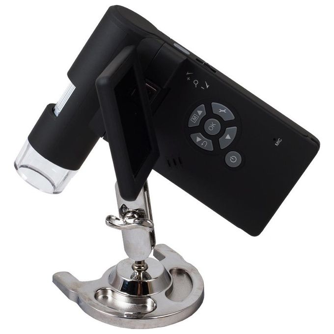 Levenhuk 61023 DTX 500 Microscopio digitale portatile con display LCD 3 pollici fotocamera 5 MP ingrandimento 20x 500x colore Nero