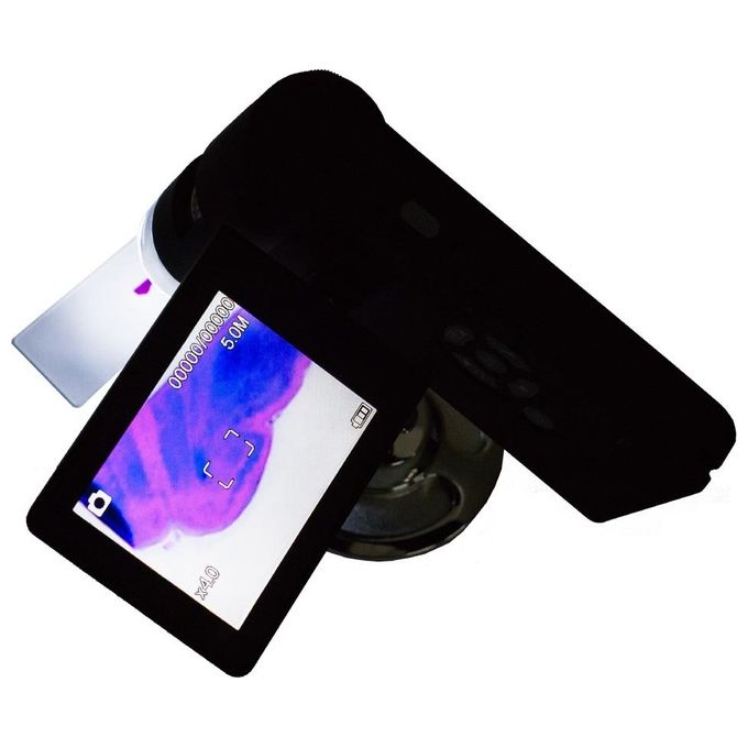 Levenhuk 61023 DTX 500 Microscopio digitale portatile con display LCD 3 pollici fotocamera 5 MP ingrandimento 20x 500x colore Nero