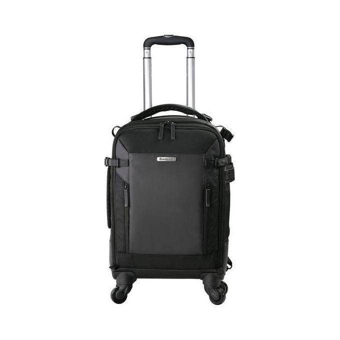 Vanguard VEO SELECT 55BT BK Zaino Trolley Fotografico Capacita' 2 Fotocamere DSLR o Mirrorless Fino a 5 Obiettivi Laptop 15'' Tablet 9.7'' Treppiede Laterale Copertura Antipioggia Inclusa colore Nero