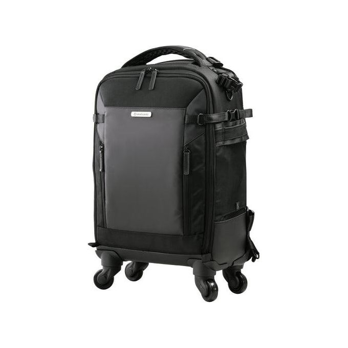 Vanguard VEO SELECT 55BT BK Zaino Trolley Fotografico Capacita' 2 Fotocamere DSLR o Mirrorless Fino a 5 Obiettivi Laptop 15'' Tablet 9.7'' Treppiede Laterale Copertura Antipioggia Inclusa colore Nero