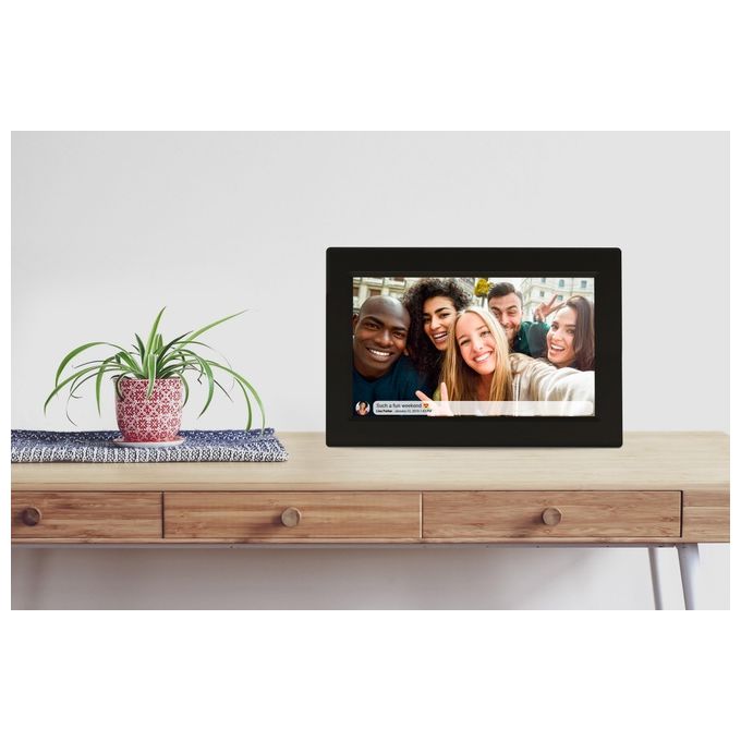 Denver PFF-1015B Cornice Digitale WiFi Schermo Touch IPS 10.1'' Risoluzione 1280x800 Memoria 16 GB Slot microSD colore Nero