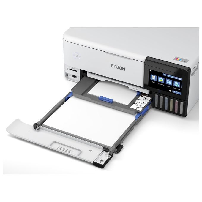 Epson C11CJ20401 EcoTank ET-8500 stampante fotografica multifunzione a serbatoio 6 colori Wi-Fi Direct Ethernet touchscreen 10,9 cm stampa fronte retro automatica colore Bianco