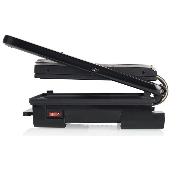 Princess 112425 Panini Grill Pro Griglia Elettrica a Contatto 2000W Piastra Antiaderente Termostato Regolabile 30x27 cm colore Nero