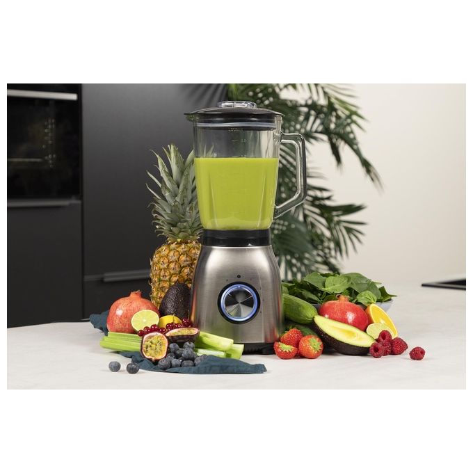 Princess 212091 Frullatore 1000 W 1.5 L 4 velocita' funzione Pulse lame Acciaio inox colore Argento