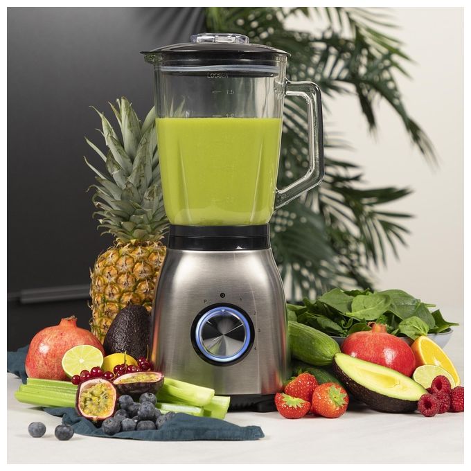 Princess 212091 Frullatore 1000 W 1.5 L 4 velocita' funzione Pulse lame Acciaio inox colore Argento