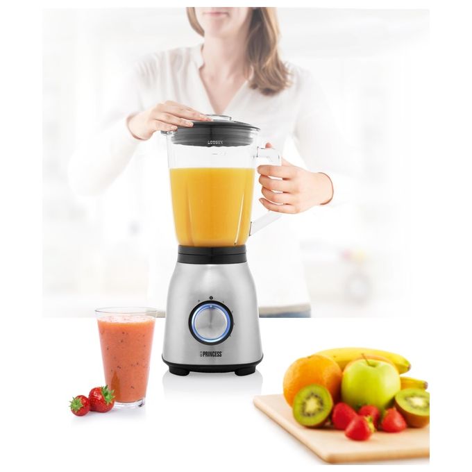 Princess 212091 Frullatore 1000 W 1.5 L 4 velocita' funzione Pulse lame Acciaio inox colore Argento