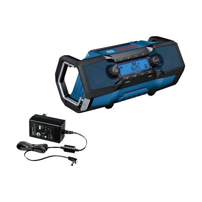 Bosch GPB 18V-2 C Professional Radio da Cantiere Portatile 18V 15W Bluetooth FM AUX IP54 colore Nero