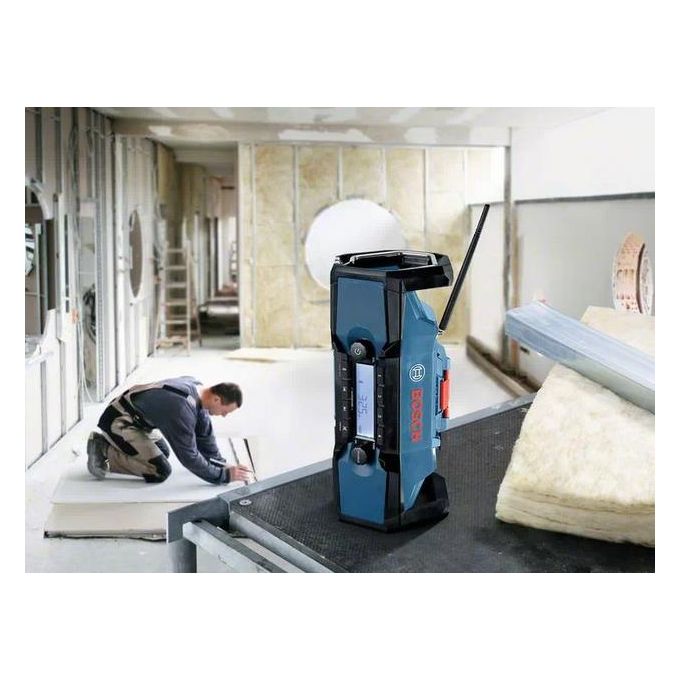 Bosch GPB 18V-2 C Professional Radio da Cantiere Portatile 18V 15W Bluetooth FM AUX IP54 colore Nero
