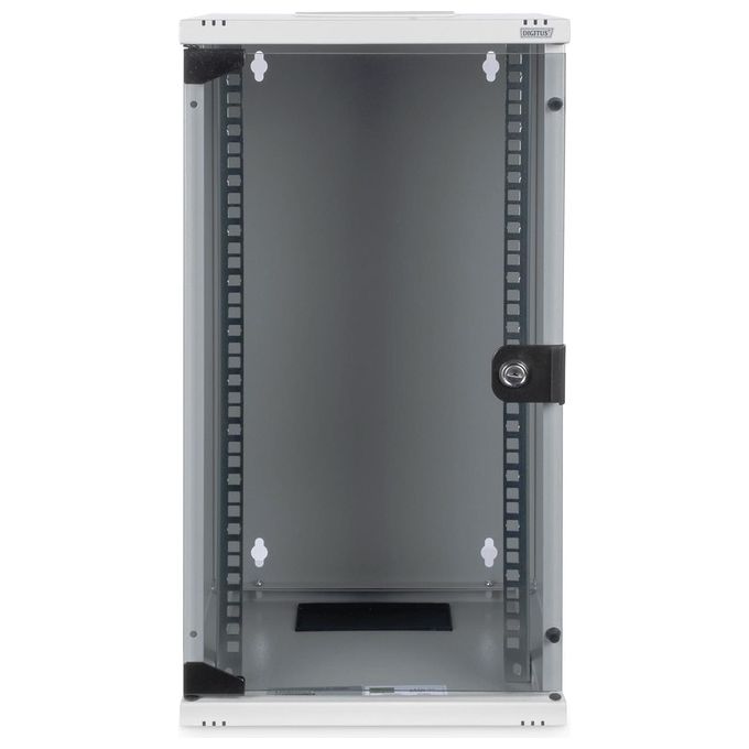 Digitus DN-10-12U Alloggiamento a parete 12U 592x312x300 mm 30 Kg profondita' utile 240 mm con porta in vetro di sicurezza colore Grigio RAL7035